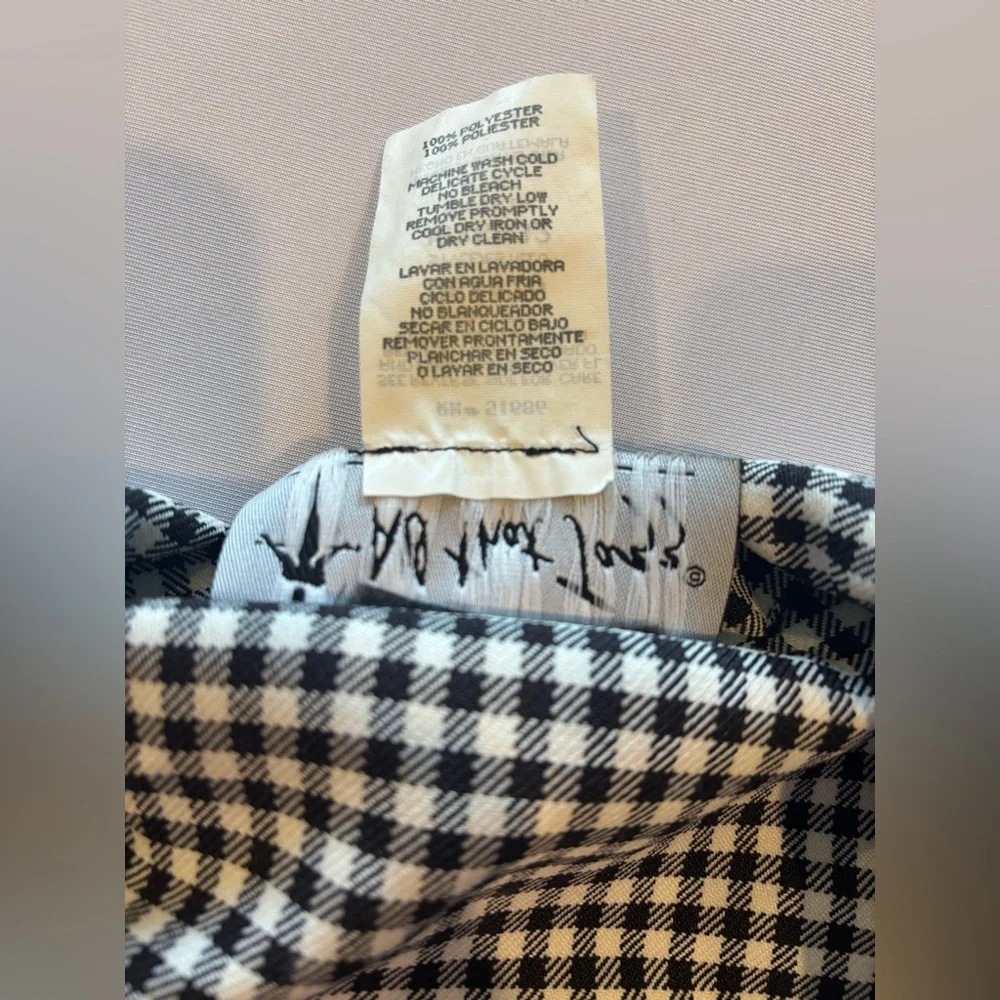 VINTAGE ALL ABOUT JAZZ Women’s Gingham Zip Up Collared Jacket Cropped Size‎ 5/6